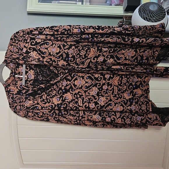 Free People Bridgette Multi Printed Tunic Dress Size Large - Picture 3 of 6